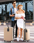 Leather Luggage Tags for Suitcases (Black / 2 Pack)