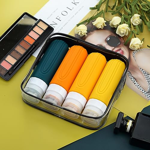Travel Bottles for Toiletries (Orange)
