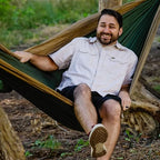 Double Deluxe Hammock (Olive Green/Khaki)