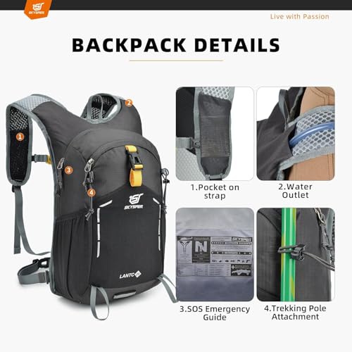 Small Hiking Backpack (Grey / Large)