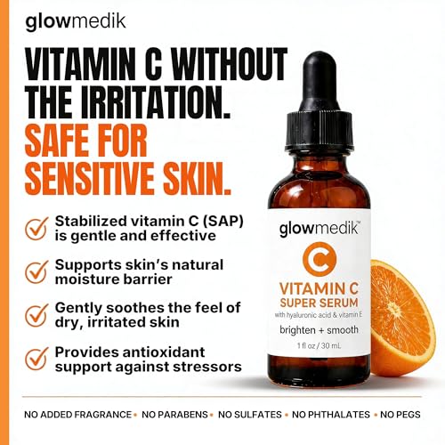 Vitamin C Serum for Face with Hyaluronic Acid (1 Fl Oz (Pack of 1))
