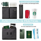Luggage Travel Cup Holder Free Hand Drink Caddy (Grey)