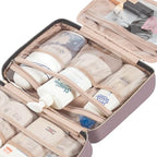 Travel Toiletry Bag for women (Large / Peach Pink)