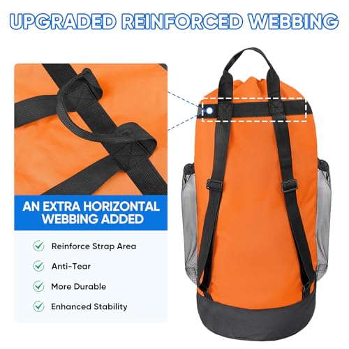 120L Laundry Bag Backpack (120L / Orange)