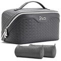 Travel Makeup Bag Cosmetic Bags for Women (L07Grey)
