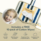 Portable Diaper Changing Pad (Retro Stripes)