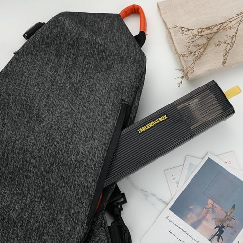 Travel Utensils with Case (Black)
