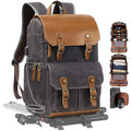 Gray Black Camera Backpack (Gray Black)