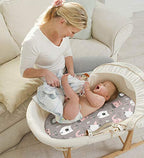Stretch Fitted Bassinet Sheet Set BROLEX 2 Pack Cradle Sheets for Bassinet Pad (Jungle Animals / 32x16 Inch)
