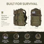 Bug Out Bag Backpack Survival Kit (1 Person - (Lone Wolf))