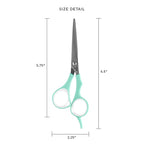Cricket Style Xpress It's Mint To Be Hair Cutting Scissors - Sharp Micro-Serrated Beveled Blades, Stainless Steel Shears Hair Scissors - Wet & Dry Use, Barber Accessories - 5.75", Mint Green