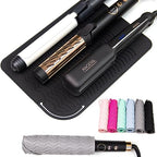 Pro Large Silicone Heat Resistant Mat Pad for Hot Hair Tools (Black)