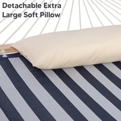 Double Hammock with Stand Included (78.7 x 55.1 in, Hammock with 144 in Stand / Blue)