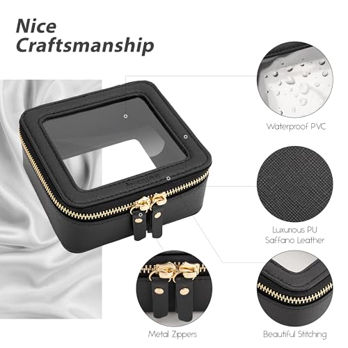Clear Makeup Bag Small (Black / Mini Trend)