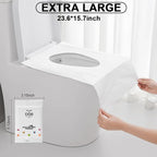 Disposable Toilet Seat Covers, 30 Pack Extra Large Non-Slip Individually - Image 5
