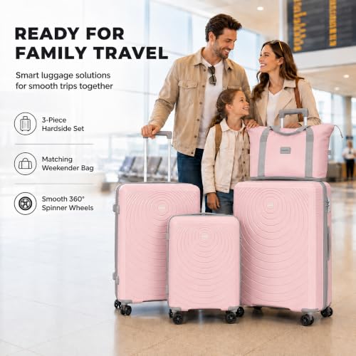 Luggage Sets 5 Piece (Macaron Pink / 5 Piece Sets (21/25/29/Db/Tb))