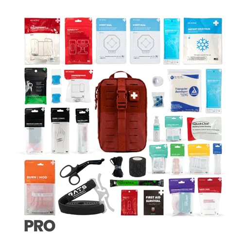 MyFAK PRO IFAK Trauma Kit & First Aid Kit with Tourniquet (Red / PRO)