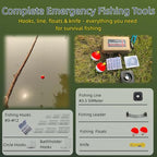 Pocket Survival Fishing Kit (Wildfire Orange)