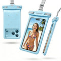 Waterproof Phone Pouch (1 Pack - Light Blue7.0")