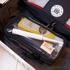 Rough Enough Clear TSA Approved Toiletry Bag Small Travel Shaving Kit Pouch (Clear)
