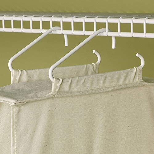 311344 10 Pocket Hanging Shoe Storage Organizer for Closets (Natural)