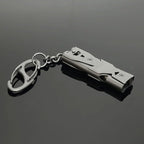 Whistle Emergency Whistles Keychain Rape Whistle Stainless Steel High Decibel - Image 3