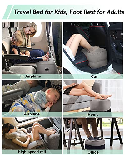 Inflatable Foot Rest Pillow (Grey)