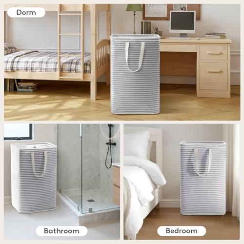 75L Large Laundry Baskets (Grey / 75L)