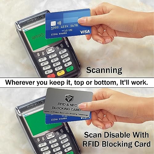 10 Pack RFID Blocking Card for Credit Debit ID Card (Grey)