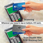10 Pack RFID Blocking Card for Credit Debit ID Card (Grey)