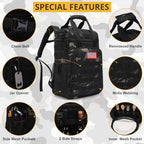 Tactical Backpack Cooler (Black Camo)
