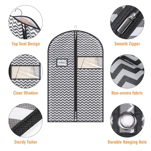 40 Inch Suit Bag (Dark Grey / 40"- 5PCS)