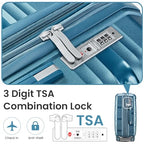 Luggage 4 Piece Sets (Peacock Blue(C))