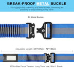 Luggage Straps for Suitcases (Blue / 72“-1Pack)