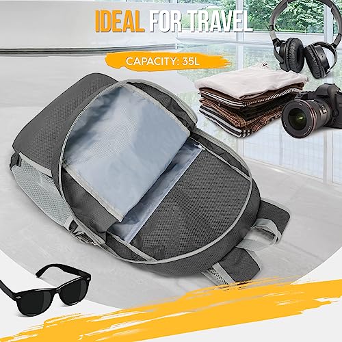 Lightweight Packable Backpack 35L (35L / C-medium Grey)