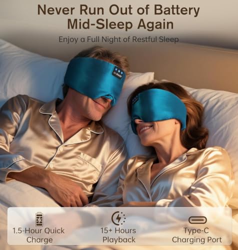 Luxurious Silk Soft Sleep Mask (Dark Green)
