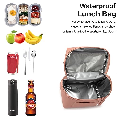 NOL 8L Insulated Lunch Bag for Women (Dark Pink / Medium (8 Liters))