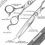 High end Professional Extremely Very Sharp Barber Hair Cutting Scissors Hairdresser Shears For Hair 6.5 Inch Haircut Scissor Made Of Stainless Steel Alloy For Hairdressing Salon and Home Use (Shears / 6.5 Inch)