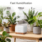 Essential Oil Diffuser Smart WiFi Humidifier 700 ml (Light Brown)