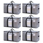 6 Pack Silver Extra Large Moving Bags (Silver / 6 Large)