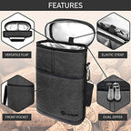 2 Bottle Wine Carrier Tote (Charcoal)