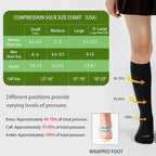 LEVSOX Compression Socks for Pregnant Women 20-30 mmHg Knee High Cute Funny - Image 5