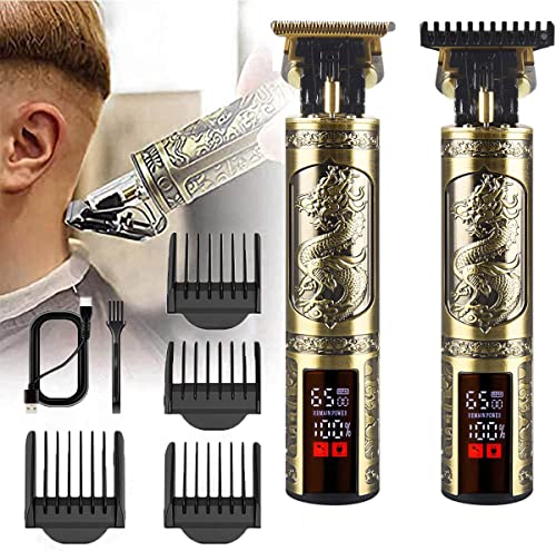 Hair Clippers for Mens Cordless Hair Trimmer T (Brown)