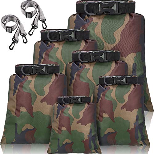 6 Pcs 6 12 Pcs Waterproof Dry Bags (Camouflage Color)