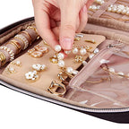 Travel Jewelry Organizer (Black)