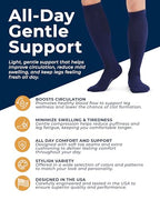 Compression Socks for Men (X-Large / Navy/Gray/Black - 3 Pairs)