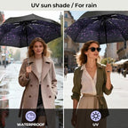 Compact Travel Umbrella (Star (Auto) / 44 inches)