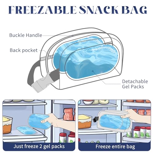 Small Cooler Bag (Blue-Floral Print)