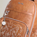 Boss Plus Large Diaper Bag Backpack with 19 Pockets (Saddle)