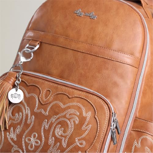 Boss Plus Large Diaper Bag Backpack with 19 Pockets (Saddle)